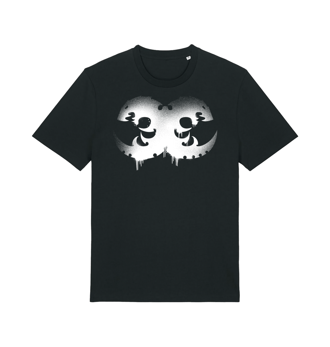 Black Printed T-shirt Front